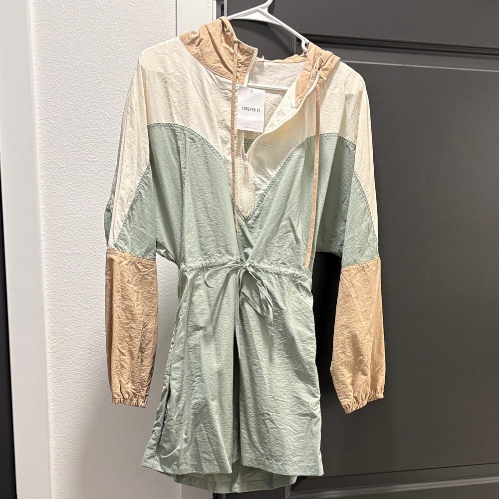 Forever 21 Multicolor Hooded Jacket